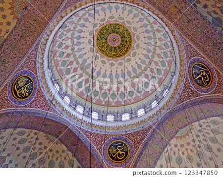Mosque ceiling Mosque ceiling 123347850
