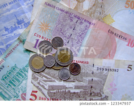 Turkish lira 123347937