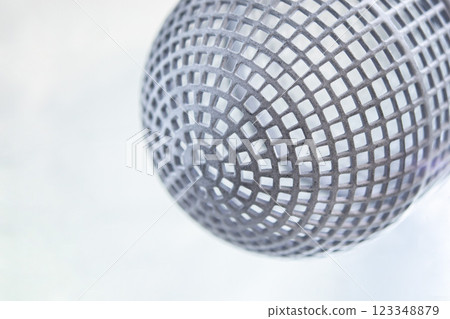 Complex multi-part model printed on 3D printer from grey polyamide powder. Detailed prototype created on 3D printer from plastic powder. 3D printing powder technology Multi Jet Fusion MJF technology 123348879