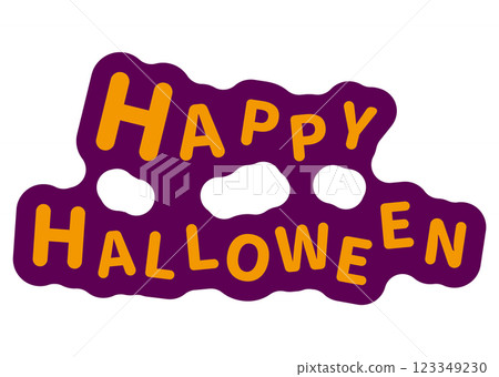 萬聖節彩色字體設計插圖 萬聖節彩色字體設計插圖 123349230