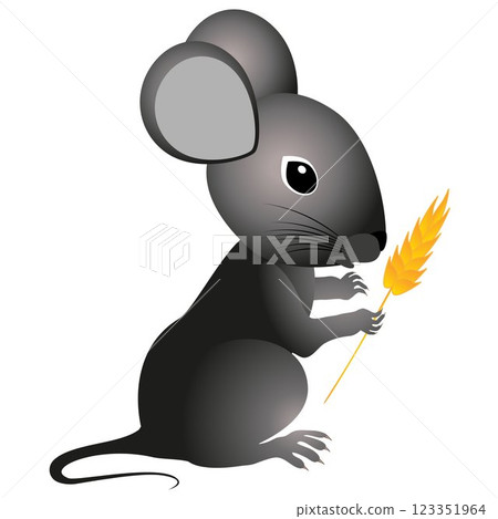 Mouse with spikelet. 123351964