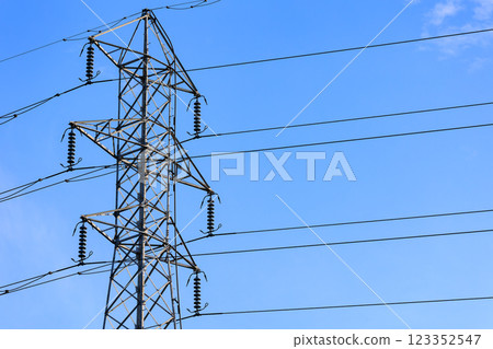 Power transmission tower 123352547