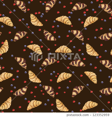 Watercolor illustration of of baking. Hand-drawn pattern from isolated clip art on a white background. Bright and appetizing pictures of realistic watercolor buns for menus, signs, packaging, textiles Watercolor illustration of of baking. Hand-drawn pattern from isolated clip art on a white background. Bright and appetizing pictures of realistic watercolor buns for menus, signs, packaging, textiles 123352959