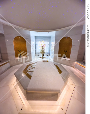 Modern Spa and massage room in Maldives resort Modern Spa and massage room in Maldives resort 123353749
