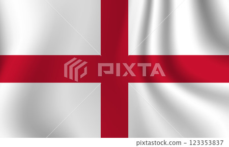 Flag of England. English national symbol in official colors. Template icon. Abstract vector background 123353837