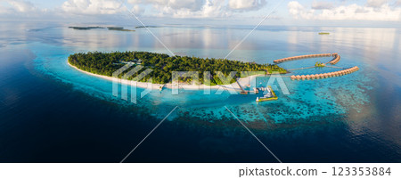 Aerial views of Gaafu Dhaalu Atoll Maguhdhuvaa Island, Maldives Aerial views of Gaafu Dhaalu Atoll Maguhdhuvaa Island, Maldives 123353884