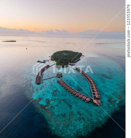 Aerial views of Gaafu Dhaalu Atoll Maguhdhuvaa Island, Maldives Aerial views of Gaafu Dhaalu Atoll Maguhdhuvaa Island, Maldives 123353979