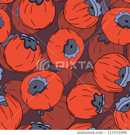 Seamless pattern with blueberry. Natural fresh ripe tasty blueberries. Vector illustration for background, packaging, textile, fabric and various other designs 123353996