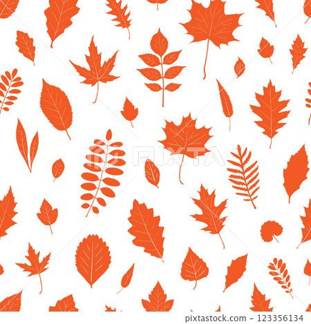 leaves of different trees vector seamless background design elements leaves of different trees vector seamless background design elements 123356134
