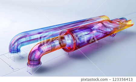 Utilizing Finite Element Analysis (FEA) for Pipe System Fluid Dynamics: In-Depth Simulation of Pressure and Velocity Distribution 123356413