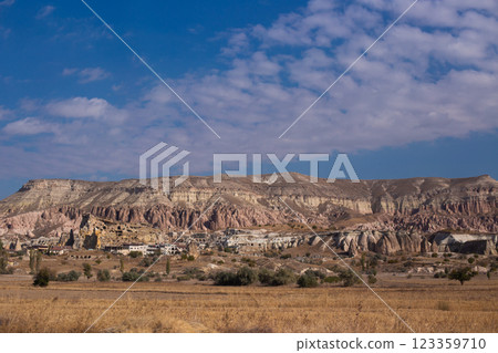 beautiful mountain scenery in the city Cappadocia in Turkey beautiful mountain scenery in the city Cappadocia in Turkey 123359710