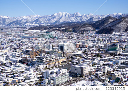 Tendo city seen from the Tendo Park observatory 123359915