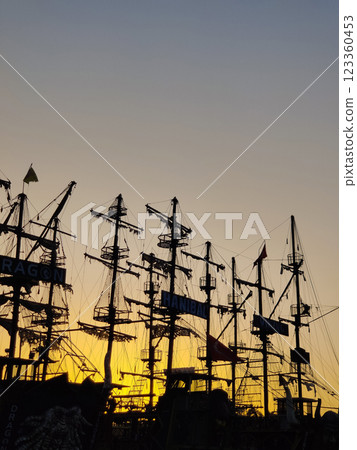 beautiful ships and boats are moored near the shore beautiful ships and boats are moored near the shore 123360453