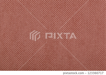 Brown fabric cotton texture. Textile background fabric 123360717