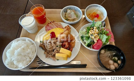 禦宿住宿的樂趣之一…商務飯店的早餐 禦宿住宿的樂趣之一…商務飯店的早餐 123361098