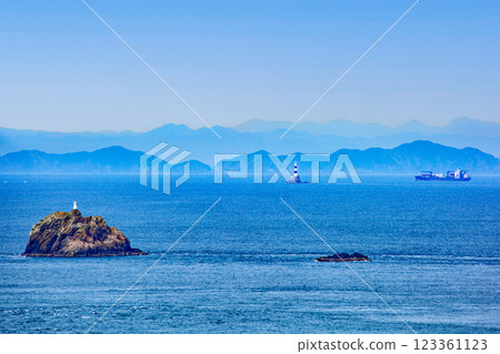 豐後水道與水之湖燈塔 123361123
