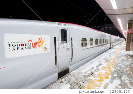 [Akita Shinkansen] Komachi train stopping at Akita Station 123361195
