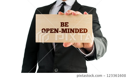 Be open-minded 123361608