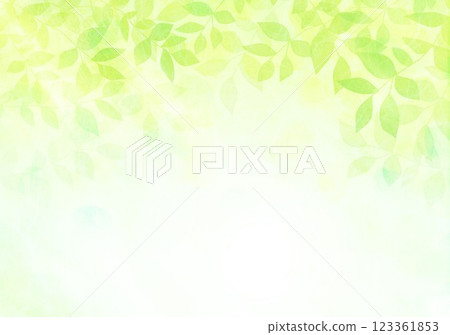 新鮮的綠葉茁壯成長 123361853