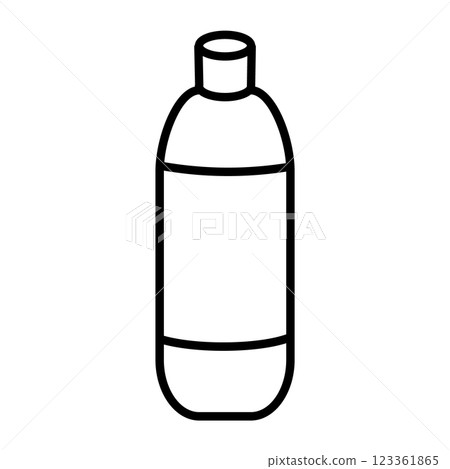 Plastic bottle drink icon illustration Plastic bottle drink icon illustration 123361865