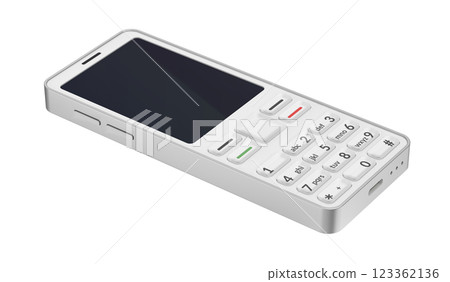 White mobile phone 123362136