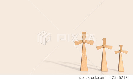 The Windmill for Eco or energy concept 3d Rendering. The Windmill for Eco or energy concept 3d Rendering. 123362171