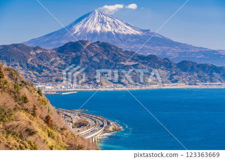 [Shizuoka Prefecture] Mount Fuji as seen from Satta Pass, a difficult spot on the Tokaido 123363669