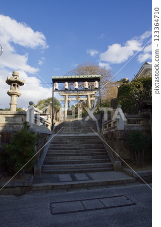 Kurashiki scenery: Achi Shrine, Tsurugatayama Kurashiki scenery: Achi Shrine, Tsurugatayama 123364710