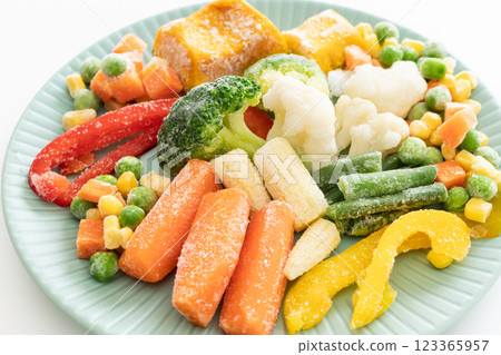 冷凍蔬菜：冷凍和儲存蔬菜 123365957