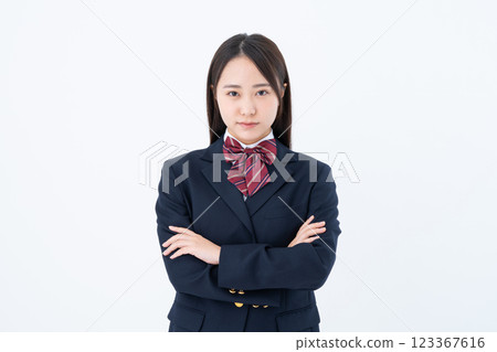 School girls with arms 123367616