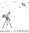 Astronomical observation illustrations (color) 123367638