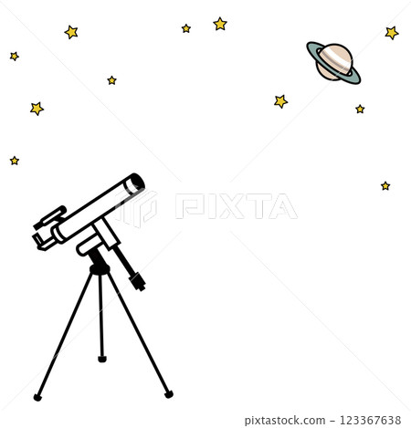 天文觀測插圖（彩色） 123367638