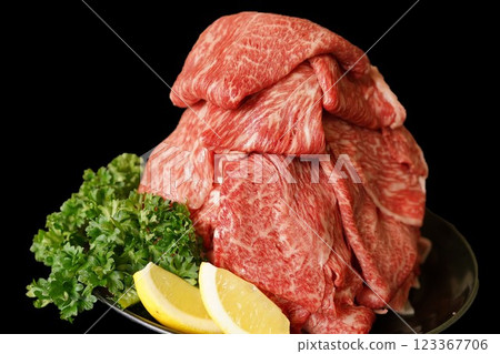 壽喜燒用黑瘦牛肉片 123367706