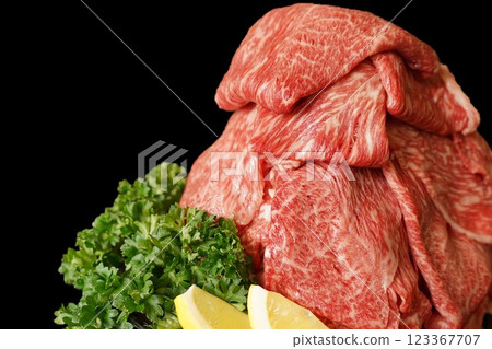 壽喜燒用黑瘦牛肉片 123367707