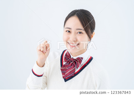 School girls high school guts pose School girls high school guts pose 123367843
