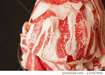 Beef belly cuts 123367869