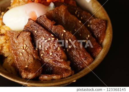 Specially selected Kuroge Wagyu beef rib cuts 123368145