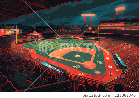 Fun MLB baseball stadium 123368346