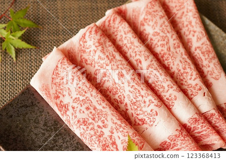 特選黑毛和牛裡肌片 123368413