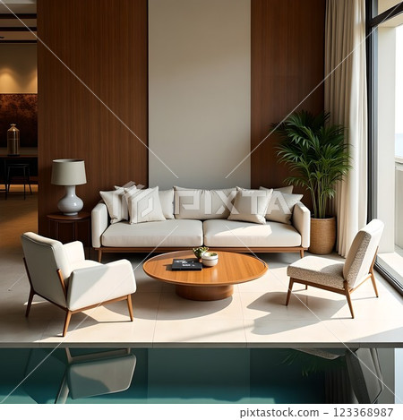 Stylish meeting room/lounge 123368987