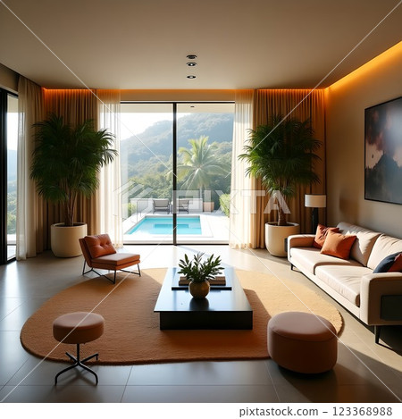 Stylish meeting room/lounge 123368988