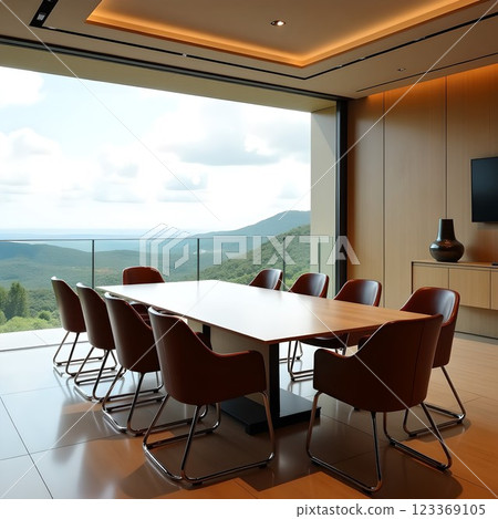 Stylish meeting room/lounge 123369105