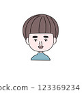 Illustration of a smiling boy 123369234