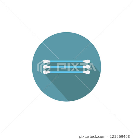 Three cotton swabs icon 123369468