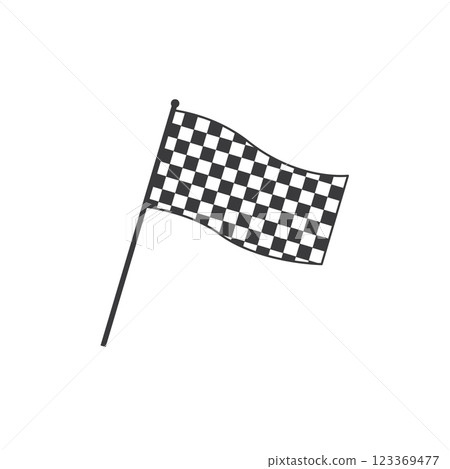 Race flag logo icon Race flag logo icon 123369477