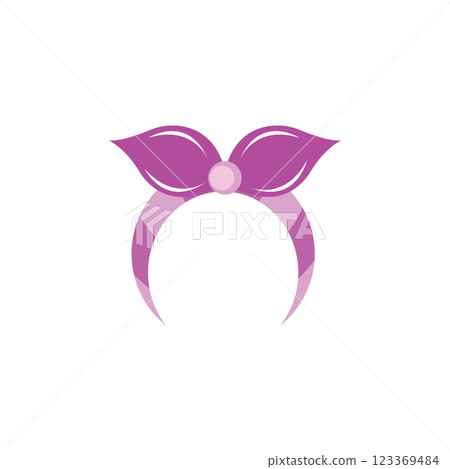 Purple headband icon Purple headband icon 123369484