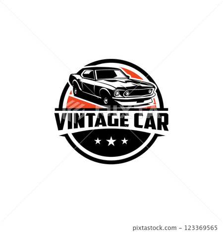 vintage cars mustang 1964. isolated vector. side view on white background. best for logo, badge, emblem, icon, sticker design. available in eps 10 vintage cars mustang 1964. isolated vector. side view on white background. best for logo, badge, emblem, icon, sticker design. available in eps 10 123369565