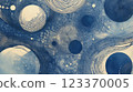 Winter storm. Abstract blue sparkles on dark background. Fractal art. 3D rendering. 123370005
