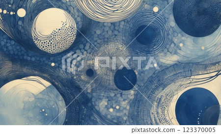 Winter storm. Abstract blue sparkles on dark background. Fractal art. 3D rendering. 123370005