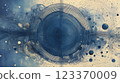 Winter storm. Abstract blue sparkles on dark background. Fractal art. 3D rendering. 123370009